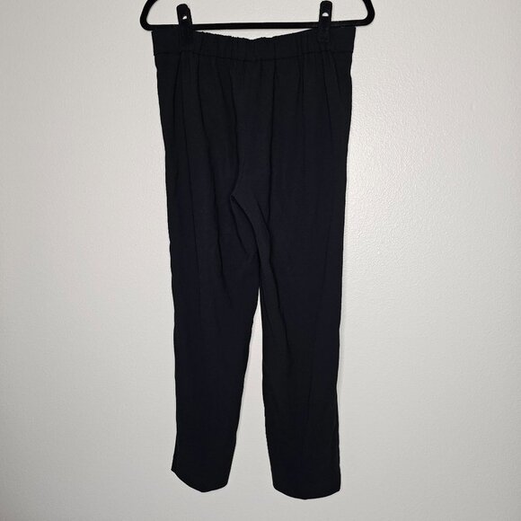 Babaton Aritzia Size 8 Black New Cohen Pants Crop Mid Rise Pleated Trouser - Picture 7 of 12